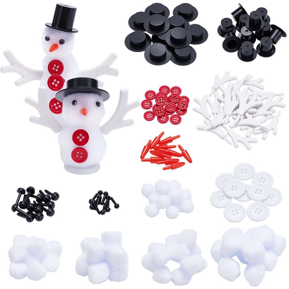 DIY Christmas Snowman Findings Kits including Yarn Balls Resin Buttons
DIY Christmas Snowman Findings Kits including Yarn Balls Resin Buttons