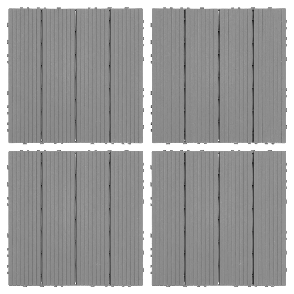 4 Pcs Outdoor Floor Tiles Durable Interlocking Deck Plastic Balcony Garden Yard Waterproof Easy Assembly Long Use
4 Pcs Outdoor Floor Tiles Durable Interlocking Deck Plastic Balcony Garden Yard Waterproof Easy Assembly Long Use