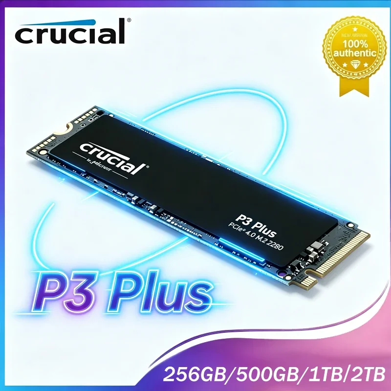 Crucial P3 Plus P310 T500 M.2 2280 PCIe Gen4 NVMe SSD 1TB 2TB,Internal Solid State Drive,OEM Package for Desktop Laptop PC
Crucial P3 Plus P310 T500 M.2 2280 PCIe Gen4 NVMe SSD 1TB 2TB,Internal Solid State Drive,OEM Package for Desktop Laptop PC