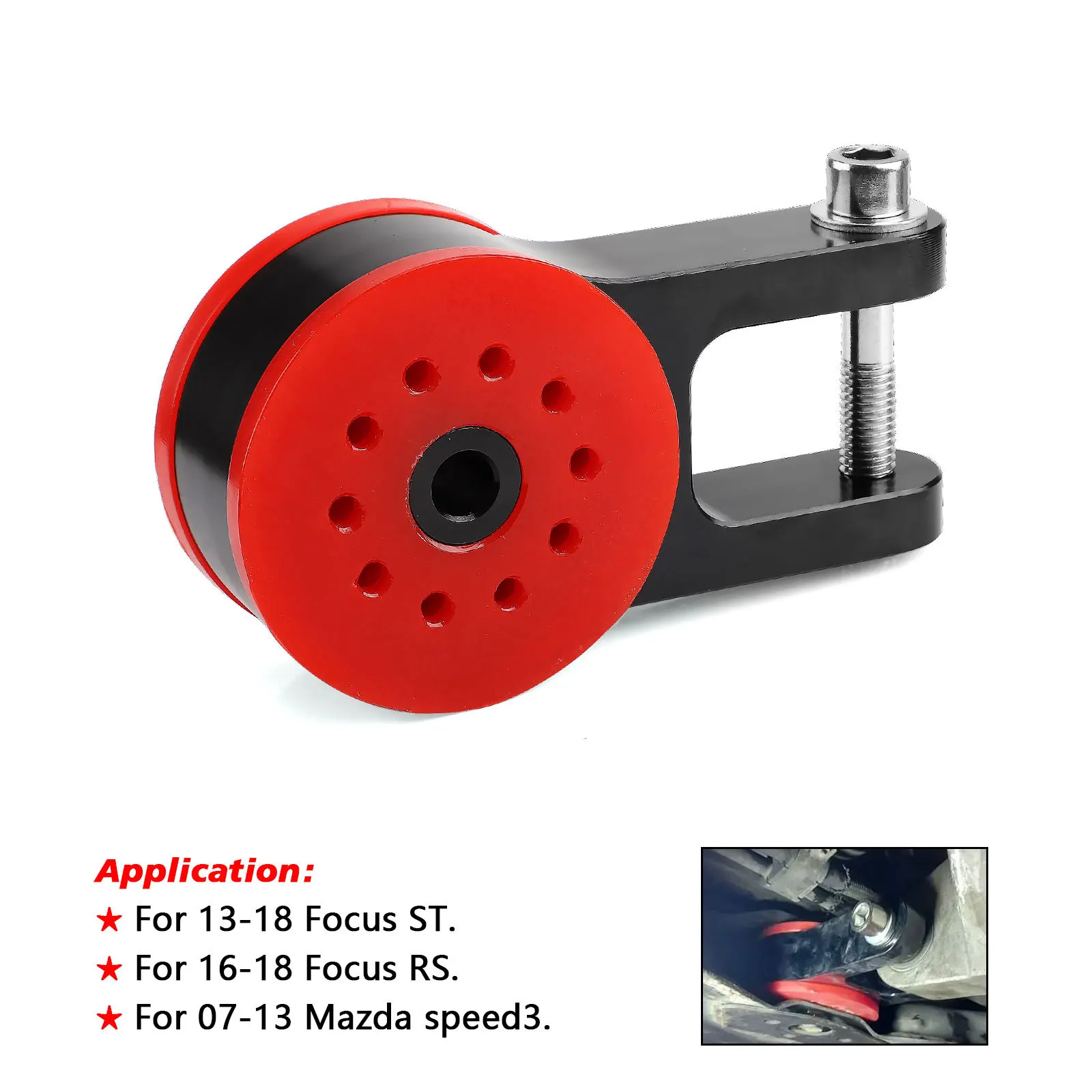 85A Polyurethane T6061 Aluminum Rear Motor Mount For 13-18 Ford Focus ST 16-18 Focus RS 07-13 Mazda speed 3 PQY-TSB06
85A Polyurethane T6061 Aluminum Rear Motor Mount For 13-18 Ford Focus ST 16-18 Focus RS 07-13 Mazda speed 3 PQY-TSB06
