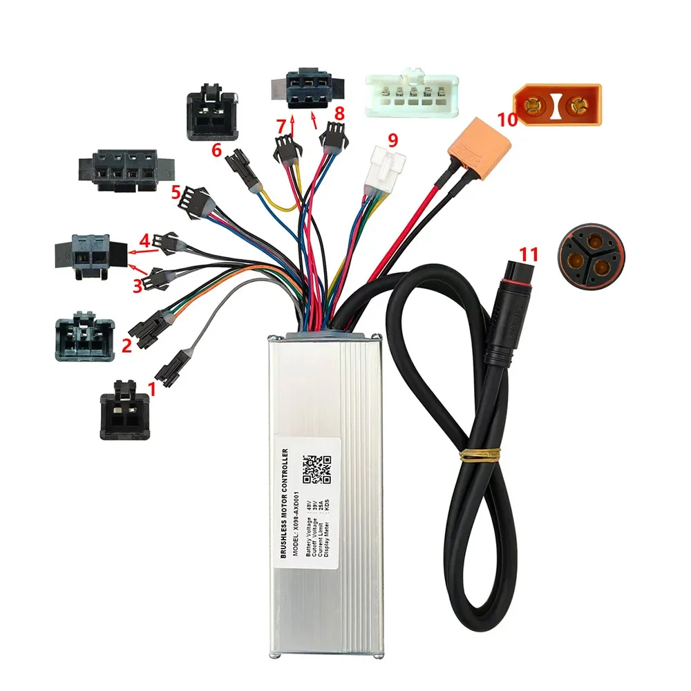 Nulkomma E-bike Brushless Motor Controller X098-AXD001 48V 25A for KDS Protocol for Electric Scooters MTB Fat Bikes Accessories
Nulkomma E-bike Brushless Motor Controller X098-AXD001 48V 25A for KDS Protocol for Electric Scooters MTB Fat Bikes Accessories