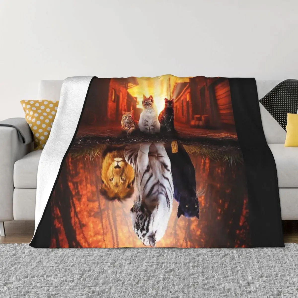 Cat vs Tiger - Cat is Tiger Reflection Throw Blanket Fluffy Soft Blankets Stuffed Blankets Luxury Throw Blanket
Cat vs Tiger - Cat is Tiger Reflection Throw Blanket Fluffy Soft Blankets Stuffed Blankets Luxury Throw Blanket