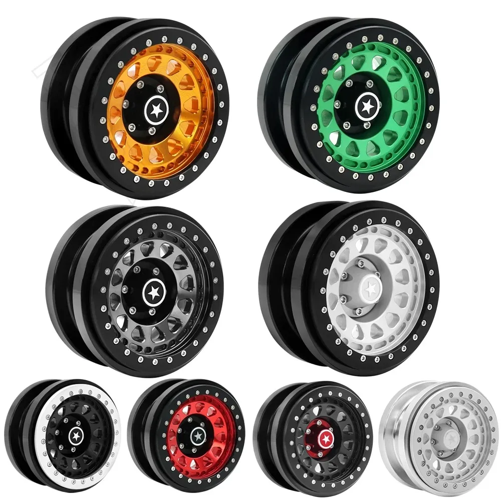 4pcs Rc jeep CNC Aluminum 2.9" Beadlock Wheel Hub Rim for 1/6 RC Crawler Car Axial SCX6 Jeep JLU Wrangler
4pcs Rc jeep CNC Aluminum 2.9" Beadlock Wheel Hub Rim for 1/6 RC Crawler Car Axial SCX6 Jeep JLU Wrangler