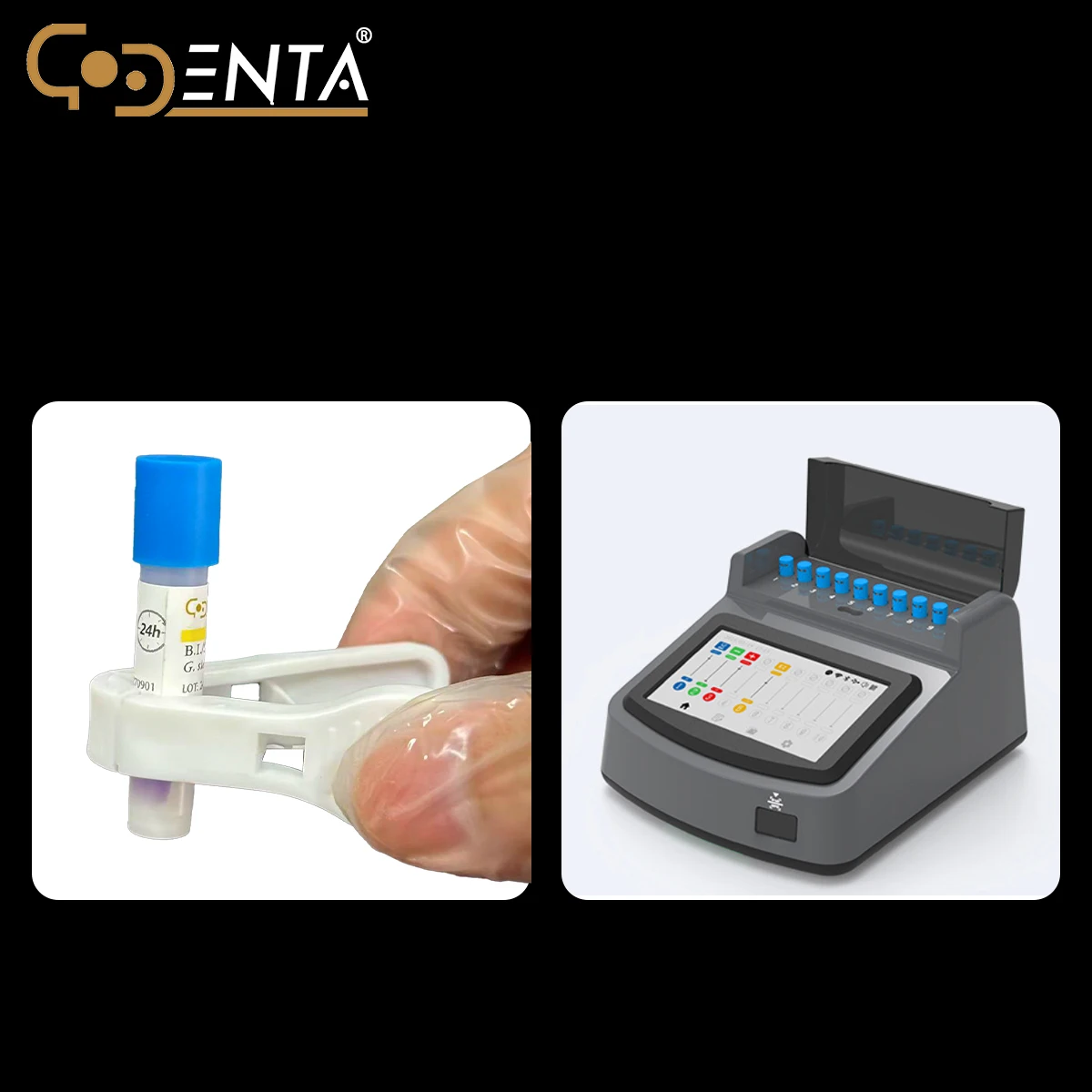 DENTA 24 Hours Steam Sterilization Biological Indicator Ultra Super Rapid Readout Latest Generation for Autoclave Monitoring
DENTA 24 Hours Steam Sterilization Biological Indicator Ultra Super Rapid Readout Latest Generation for Autoclave Monitoring