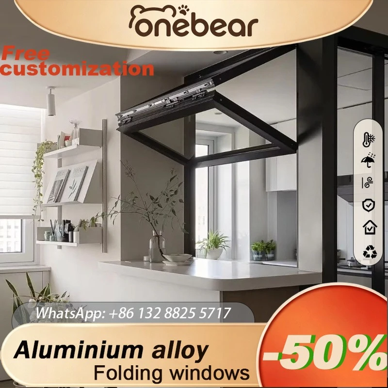 Any Size Custom Aluminum Vertical Folding Window Double Glass Soundproof Heat Insulation Modern Balcony View Protection Window
Any Size Custom Aluminum Vertical Folding Window Double Glass Soundproof Heat Insulation Modern Balcony View Protection Window