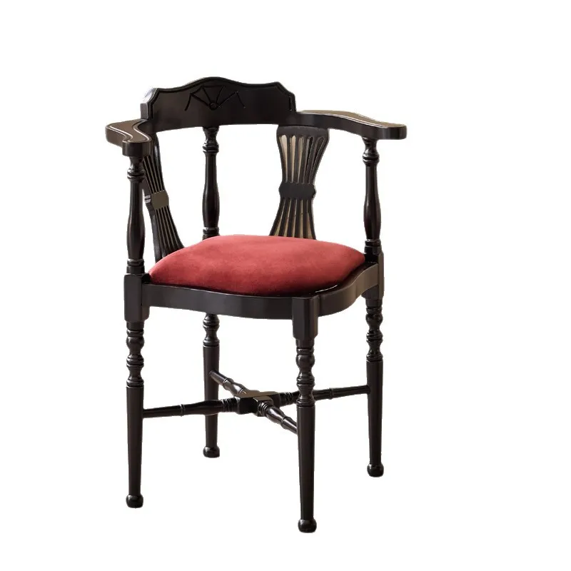 French retro style solid wood dining chair antique style designer armrest chair restaurant home backrest dressing stool
French retro style solid wood dining chair antique style designer armrest chair restaurant home backrest dressing stool