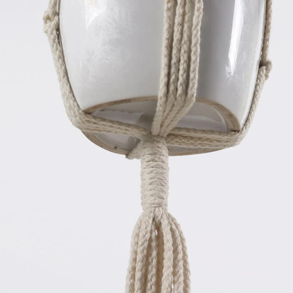 Cotton Rope Hanging Basket Flowerpot Net Bag Hand Knitting Durable Decor Plant pots holder String Bag Crochet
Cotton Rope Hanging Basket Flowerpot Net Bag Hand Knitting Durable Decor Plant pots holder String Bag Crochet