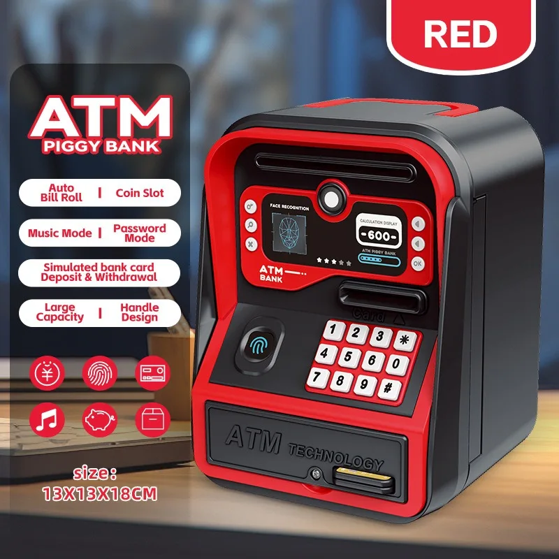 Educational Music ATM Piggy Bank, Smart Electronic Coin Counter Safe Box, Cute Cartoon Toy for Kids Birthday Gift
Educational Music ATM Piggy Bank, Smart Electronic Coin Counter Safe Box, Cute Cartoon Toy for Kids Birthday Gift