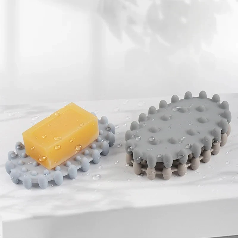 Silicone Soap Dish with Drain Self Draining Waterfall Soap Tray Bar Soap Holder for Shower Bathroom and Kitchen Sink Organizer
Silicone Soap Dish with Drain Self Draining Waterfall Soap Tray Bar Soap Holder for Shower Bathroom and Kitchen Sink Organizer