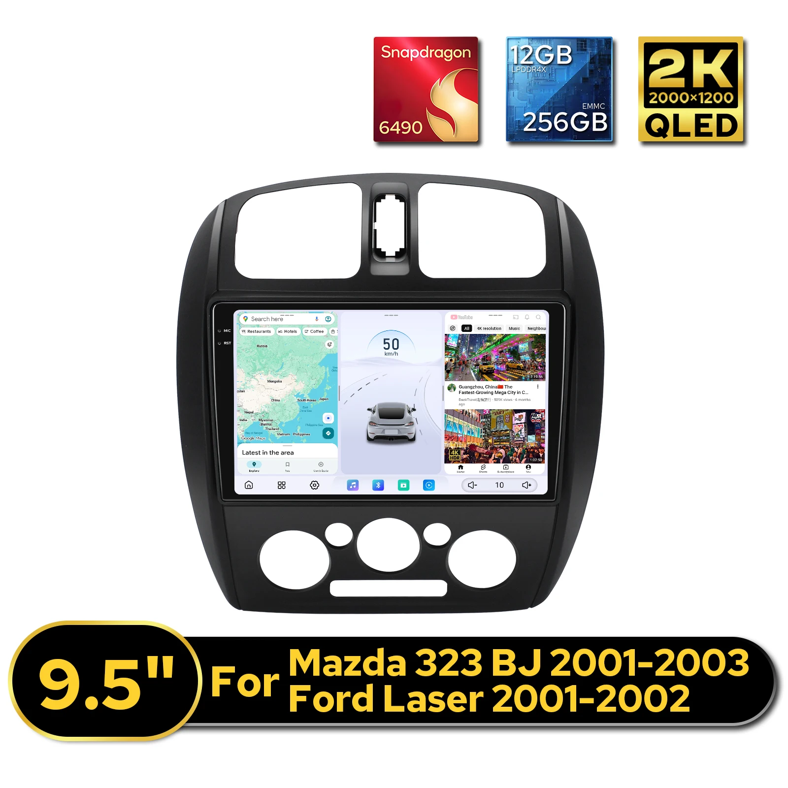 Премиум-автомагнитола с сенсорным экраном 9,5 дюйма (2000x1200) для Mazda 323 BJ 2001-2003 и Ford Laser 2001-2002, мультимедийная система для развлечений
Премиум-автомагнитола с сенсорным экраном 9,5 дюйма (2000x1200) для Mazda 323 BJ 2001-2003 и Ford Laser 2001-2002, мультимедийная система для развлечений