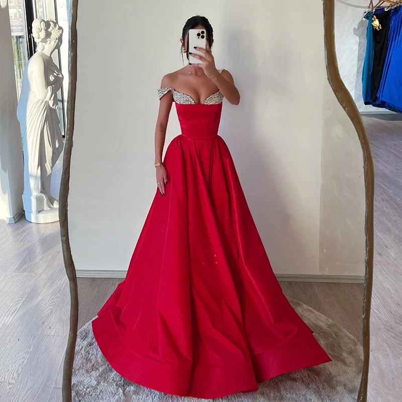 Thinyfull Fomral Prom Evening Dresses Sweetheart Beadings Satin Party Prom Dress 2024 A-Line Cocktail Prom Gowns Custom Size
Thinyfull Fomral Prom Evening Dresses Sweetheart Beadings Satin Party Prom Dress 2024 A-Line Cocktail Prom Gowns Custom Size