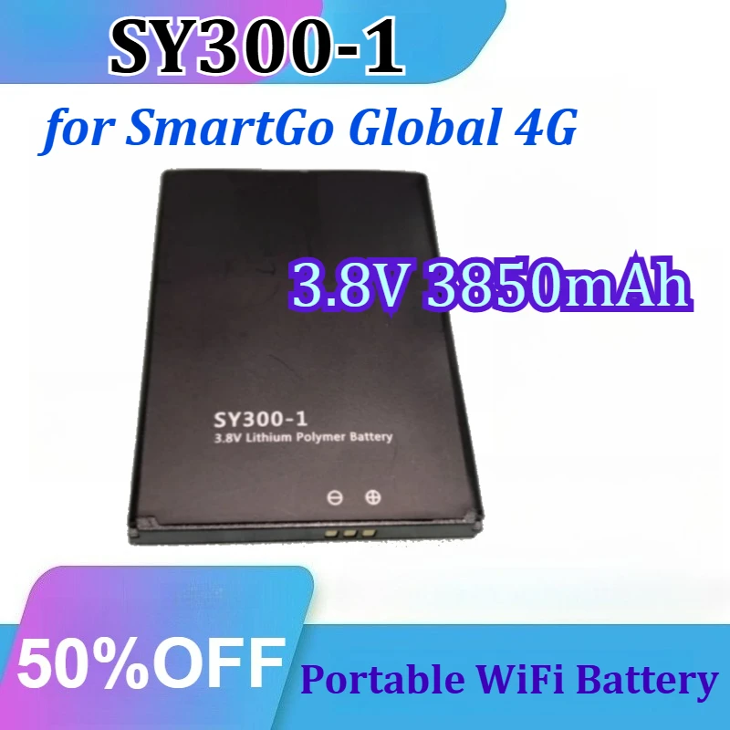 SY300-1 for SmartGo Global 4G Pokefi Portable WiFi Router 3.8V 3850mAh Portable WiFi Battery
SY300-1 for SmartGo Global 4G Pokefi Portable WiFi Router 3.8V 3850mAh Portable WiFi Battery