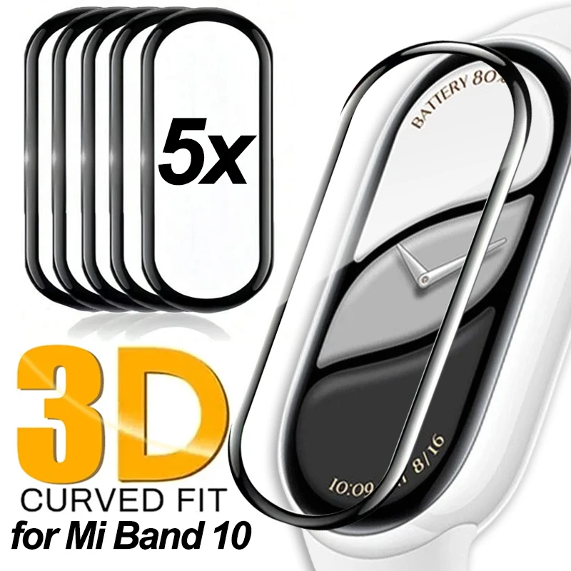 3D Curved Protective Film for Xiaomi Mi Band 10 9 Soft Screen Protector for Mi Band 10 MiBand9 Smartband Protectors Accessories
3D Curved Protective Film for Xiaomi Mi Band 10 9 Soft Screen Protector for Mi Band 10 MiBand9 Smartband Protectors Accessories