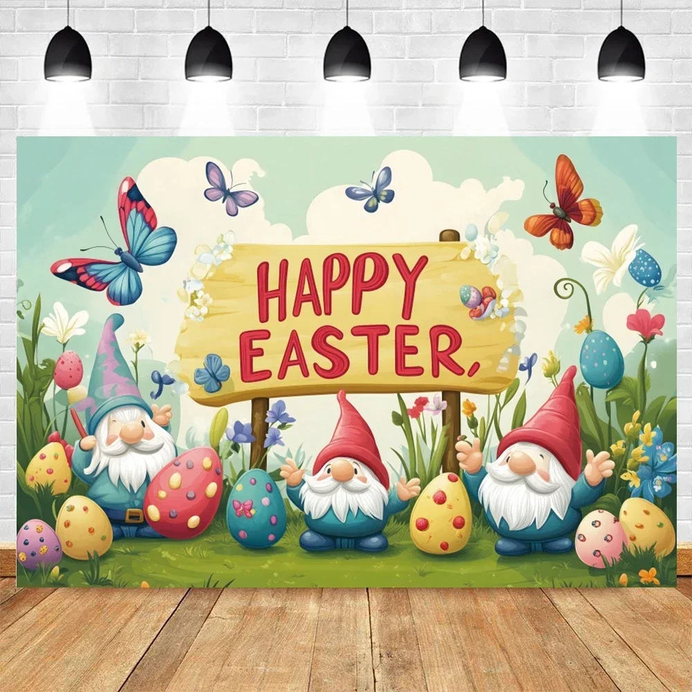 Happy Easter Decor Background Spring Butterfly Flower Easter Eggs Dwarf Easter Party Decor Backdrop Banner Photo Shoot Props
Happy Easter Decor Background Spring Butterfly Flower Easter Eggs Dwarf Easter Party Decor Backdrop Banner Photo Shoot Props