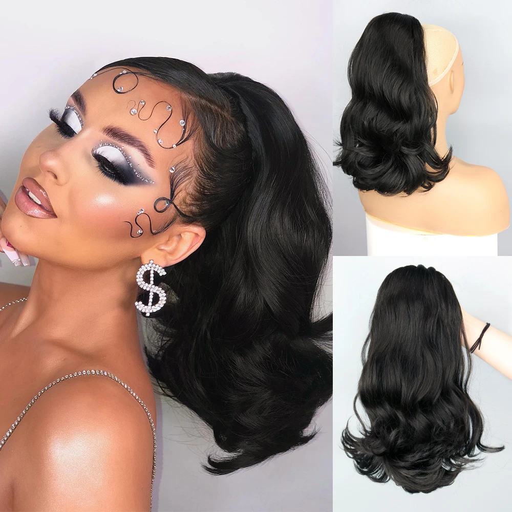 Синтетический 18-дюймовый хвост, деформирующийся, странный, прямой, на шнурке, хвостик, шиньон, черный конский хвост, наращивание волос для женщин
Синтетический 18-дюймовый хвост, деформирующийся, странный, прямой, на шнурке, хвостик, шиньон, черный конский хвост, наращивание волос для женщин