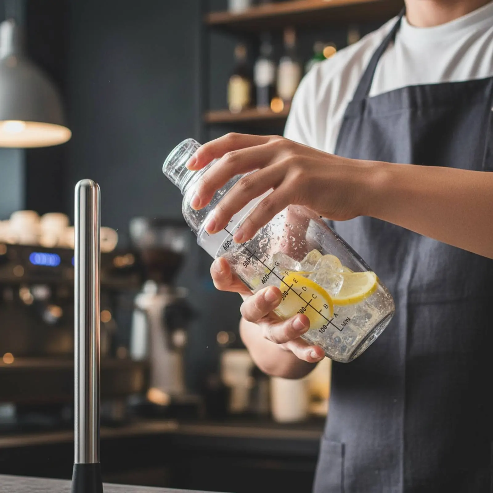 Hand-Shaken Lemon Tea Kit Leak-Resistant Ice Crusher Muddler Tapioca Pearls Tea Blender Long-Lasting for Home Bartenders
Hand-Shaken Lemon Tea Kit Leak-Resistant Ice Crusher Muddler Tapioca Pearls Tea Blender Long-Lasting for Home Bartenders