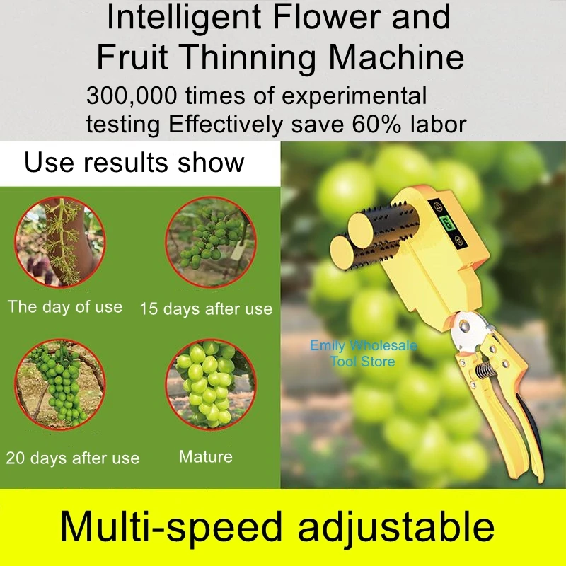 Automatic Electric Flower Thinner Flower Thinner Grape Flower Thinning Magic Bud Thinning and Bud Picking Machine
Automatic Electric Flower Thinner Flower Thinner Grape Flower Thinning Magic Bud Thinning and Bud Picking Machine