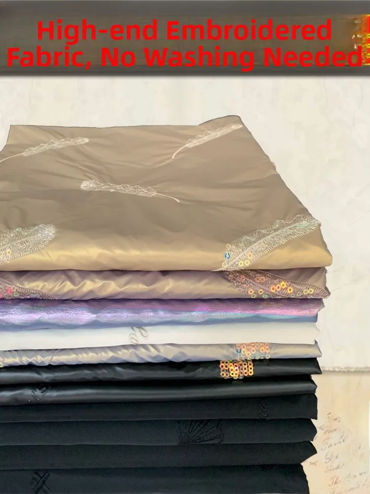 New Sle Embroidered iny Sequin down Fabric No Wa Straight Charge Tee in One No Quilted Sponge Pad DIY Clothing Material
New Sle Embroidered iny Sequin down Fabric No Wa Straight Charge Tee in One No Quilted Sponge Pad DIY Clothing Material