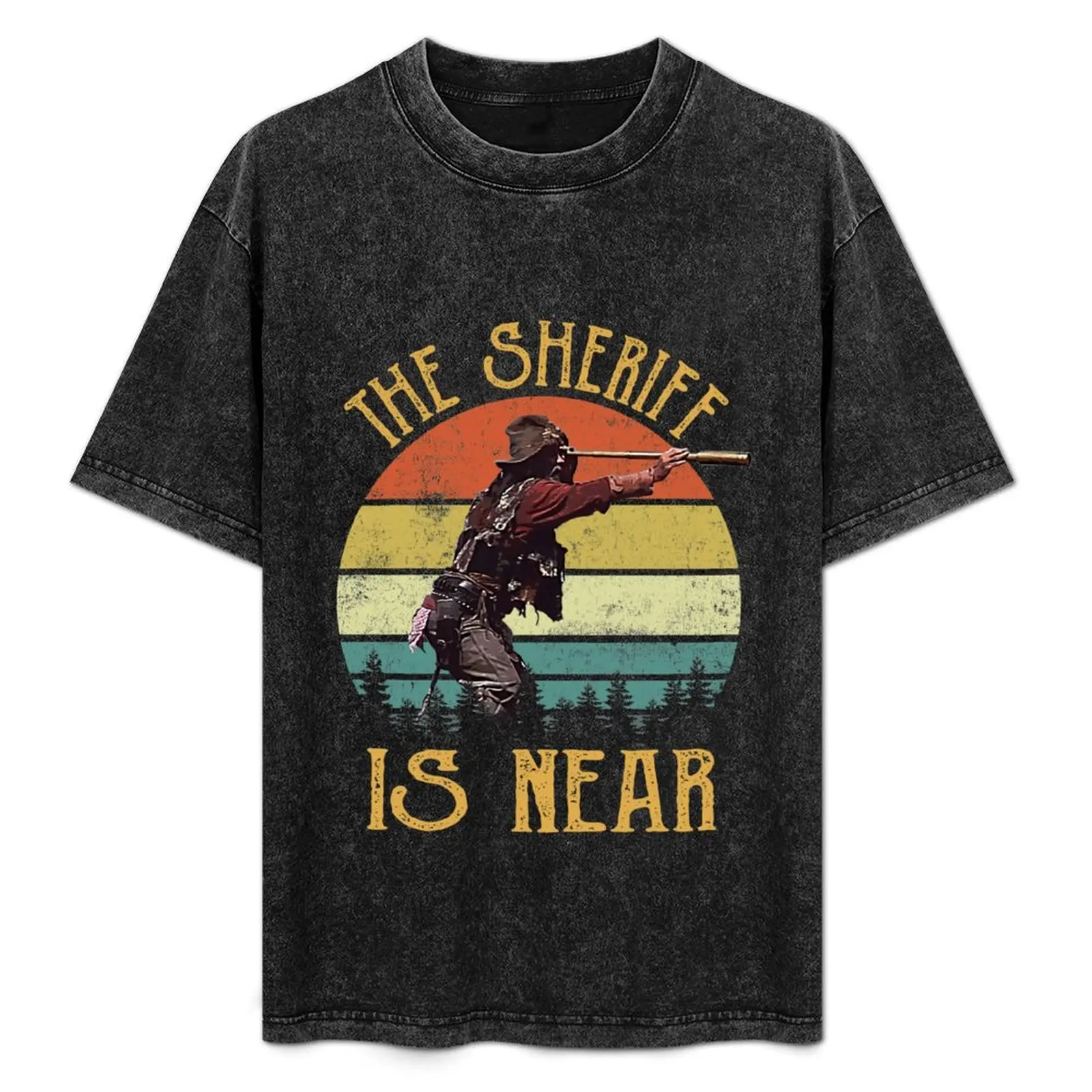 Blazing Saddles The Sheriff is Near Vintage T-Shirt Simple Casual Short Sleeve Cotton T-Shirt
Blazing Saddles The Sheriff is Near Vintage T-Shirt Simple Casual Short Sleeve Cotton T-Shirt