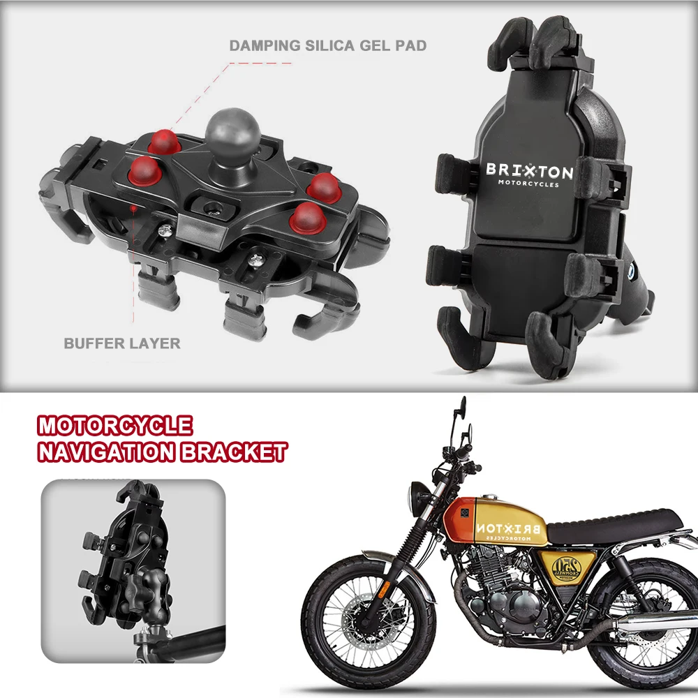 Motorcycle Phone Holder Shock Absorbing Spring Anti-Vibration For BRIXTON Cromwell 125 1200 BX125R BX150 Sunray Felsberg 250
Motorcycle Phone Holder Shock Absorbing Spring Anti-Vibration For BRIXTON Cromwell 125 1200 BX125R BX150 Sunray Felsberg 250