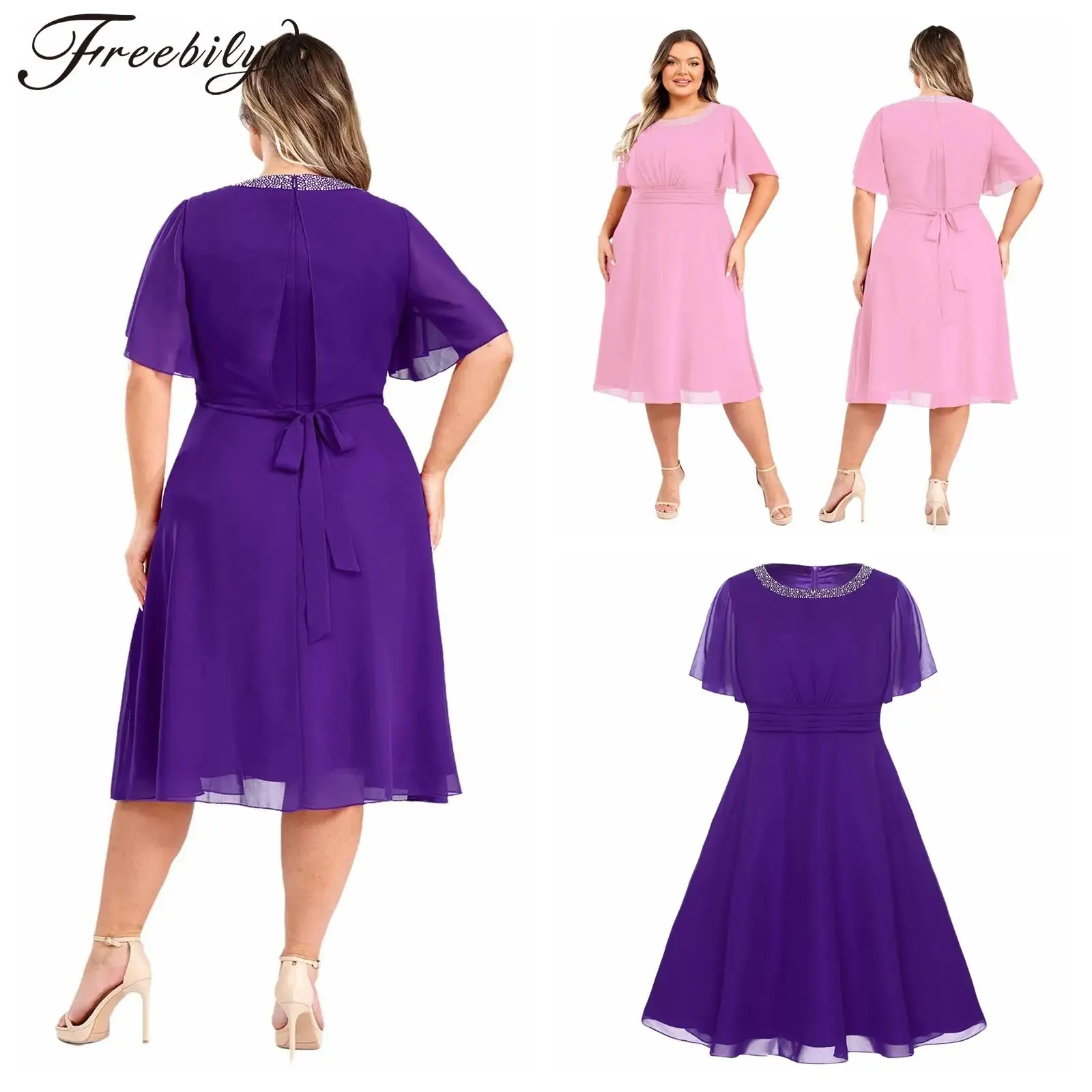 Women's Prom Dress High Waist Ruched Chiffon Vestidos Prom Gown Pageant Wedding Guest Evening Holiday Dresses Vestido De Fiesta
Women's Prom Dress High Waist Ruched Chiffon Vestidos Prom Gown Pageant Wedding Guest Evening Holiday Dresses Vestido De Fiesta
