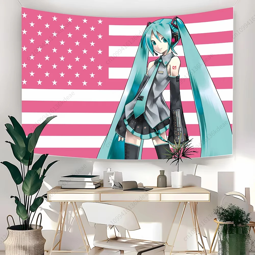 Anime Tapestry H-Hatsunes M-Mikus American Flags Cartoon Background Cloth Bedhead Tapestries Home Decoration Gift Wall Art Decor
Anime Tapestry H-Hatsunes M-Mikus American Flags Cartoon Background Cloth Bedhead Tapestries Home Decoration Gift Wall Art Decor