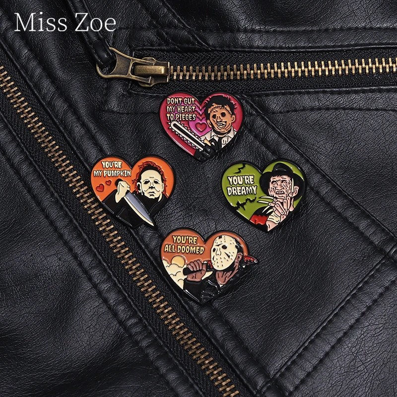 You're Dreamy Enamel Pins Halloween Horror Chainsaw Killer Gothic Confession Of Love Quotes Brooch Lapel Badge Punk Jewelry Gift
You're Dreamy Enamel Pins Halloween Horror Chainsaw Killer Gothic Confession Of Love Quotes Brooch Lapel Badge Punk Jewelry Gift
