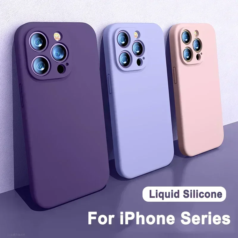 Original Square Liquid Silicone Case For iPhone 11 12 13 Pro Max Mini X XS XR 7 8 Plus SE 2 2020 Full Lens Protection Cover
Original Square Liquid Silicone Case For iPhone 11 12 13 Pro Max Mini X XS XR 7 8 Plus SE 2 2020 Full Lens Protection Cover