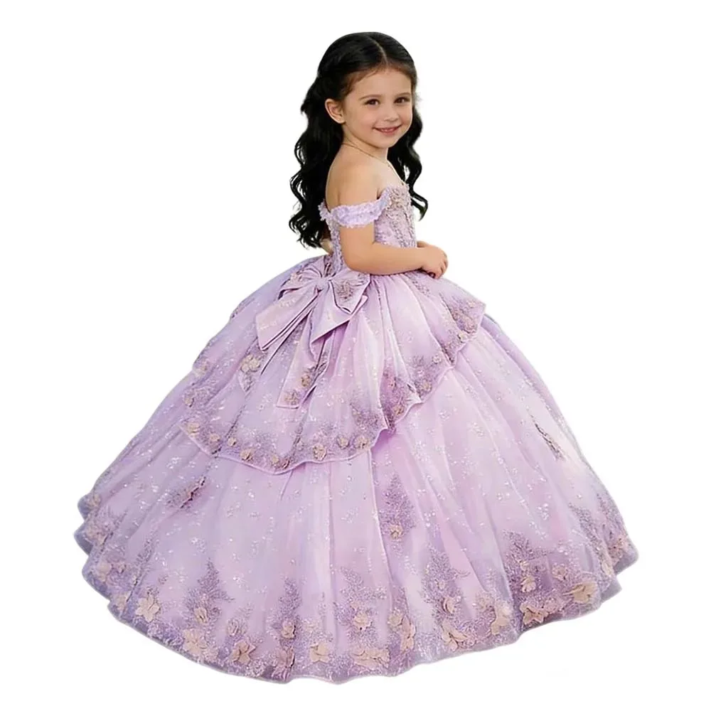 Customized Flower Girl Dress Floral Appliques With Bow Short Sleeve For Wedding Birthday Prom Banquet Princess Gown
Customized Flower Girl Dress Floral Appliques With Bow Short Sleeve For Wedding Birthday Prom Banquet Princess Gown