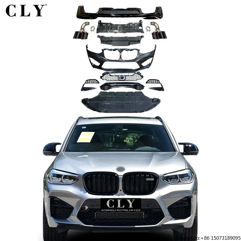 Комплекты кузова CLY для X3 G01 G08 Ремонт X3M Передний автомобильный бампер Решетка автомобиля Диффузор Задняя губа Выхлопная труба SS Насадки
Комплекты кузова CLY для X3 G01 G08 Ремонт X3M Передний автомобильный бампер Решетка автомобиля Диффузор Задняя губа Выхлопная труба SS Насадки