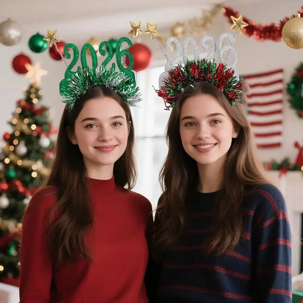 Exquisite Sequin 2026 Happy New Year Headband Sweet Star Christmas Headpiece Cute Colorful Xmas Hair Band Christmas Supplies
Exquisite Sequin 2026 Happy New Year Headband Sweet Star Christmas Headpiece Cute Colorful Xmas Hair Band Christmas Supplies