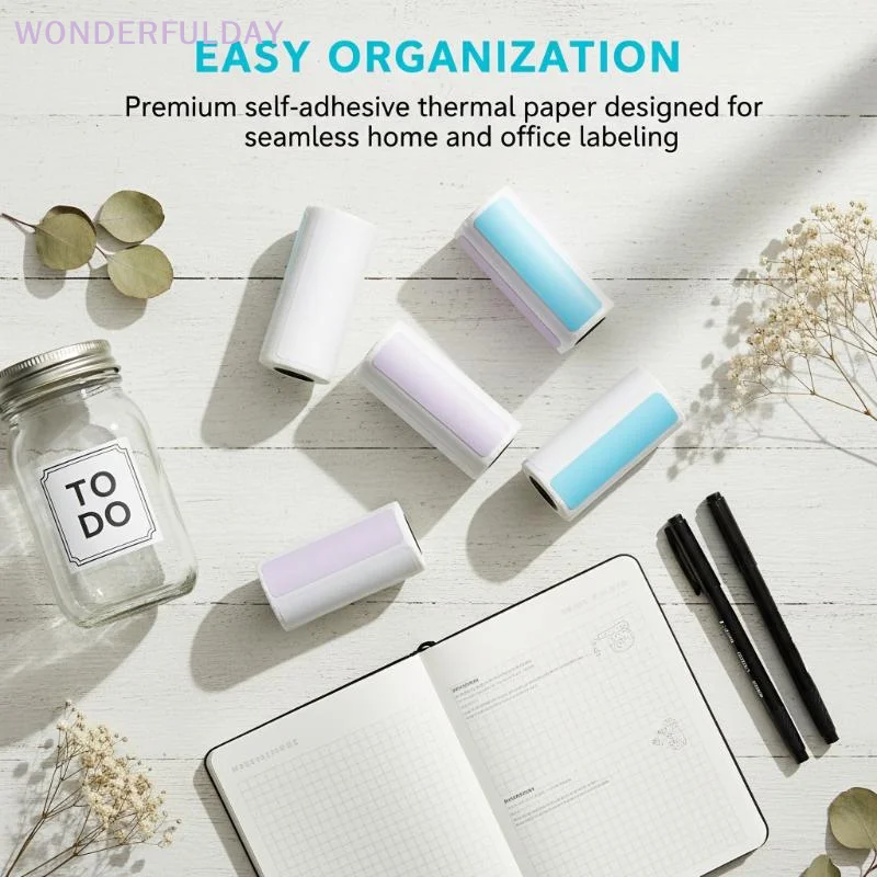 5Rolls 15MM 30MM Thermal Paper Self-adhesive Printing Label Papers Sticker For Pocket Mini Printers For Paperang P1 P6 A8 Series
5Rolls 15MM 30MM Thermal Paper Self-adhesive Printing Label Papers Sticker For Pocket Mini Printers For Paperang P1 P6 A8 Series