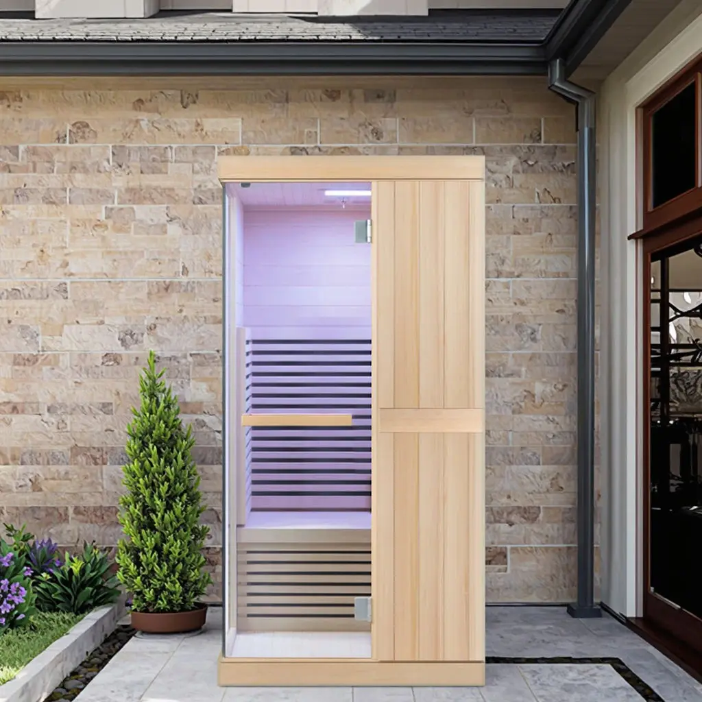 1 Person Solid Wood Indoor Sauna Far Infrared Dry Steam Sauna Room
1 Person Solid Wood Indoor Sauna Far Infrared Dry Steam Sauna Room