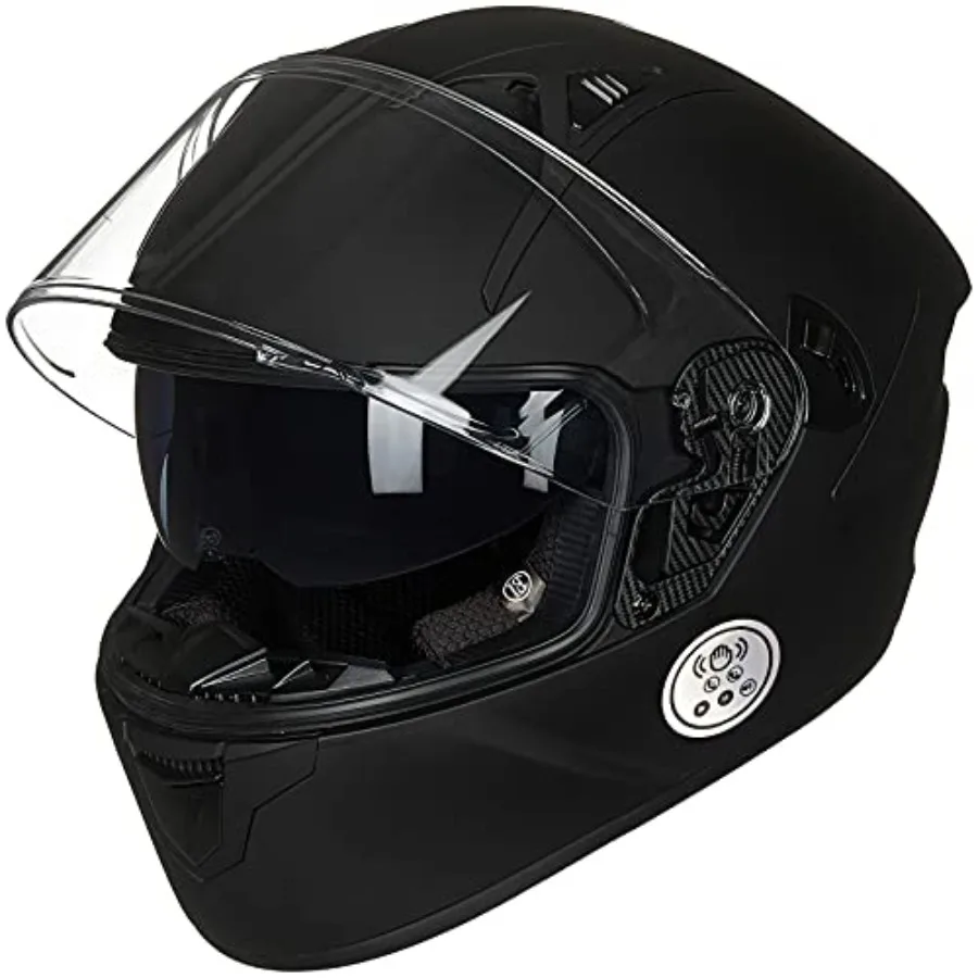 Motorcycle Helmets with Built-in Bluetooth Full Face Casco para Moto Dual Visor Adults Men Women DOT Certified Matte Black Ligh
Motorcycle Helmets with Built-in Bluetooth Full Face Casco para Moto Dual Visor Adults Men Women DOT Certified Matte Black Ligh