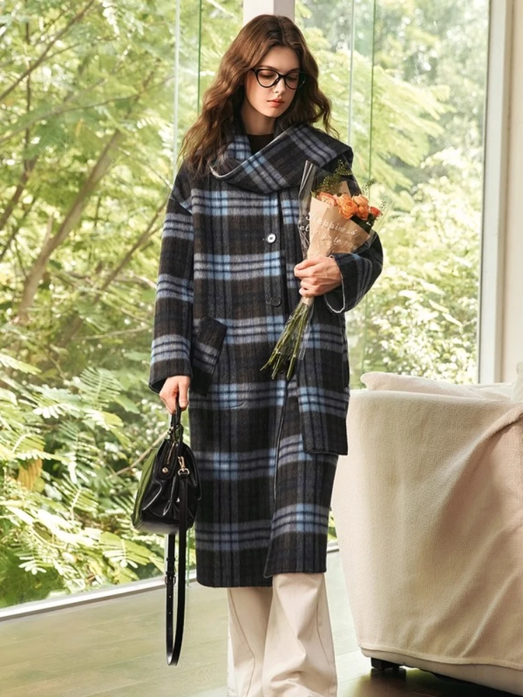 OLrain Women's Woolen Jackets O-neck Long Sleeve Plaid Long Coat 2025 Winter New in Fashion Commute Female Clothing GW56DS95602
OLrain Women's Woolen Jackets O-neck Long Sleeve Plaid Long Coat 2025 Winter New in Fashion Commute Female Clothing GW56DS95602