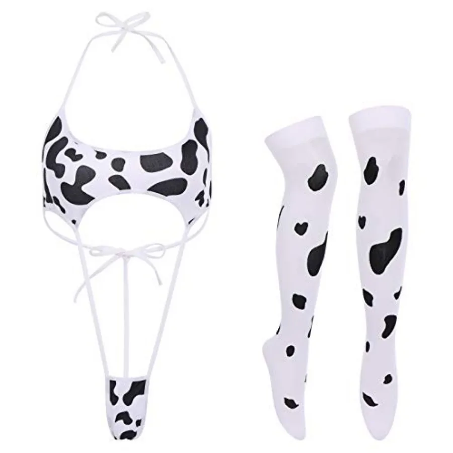 FYMNSI Women Sexy Lingerie Anime Cosplay Costume Mini Bra with Bell Choker Stockings Outfit
FYMNSI Women Sexy Lingerie Anime Cosplay Costume Mini Bra with Bell Choker Stockings Outfit