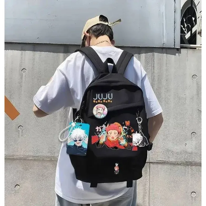 Черно-белые школьные сумки Jujutsu Kaisen для студентов и подростков, рюкзаки Mochilas большой вместимости для аниме-игр
Черно-белые школьные сумки Jujutsu Kaisen для студентов и подростков, рюкзаки Mochilas большой вместимости для аниме-игр