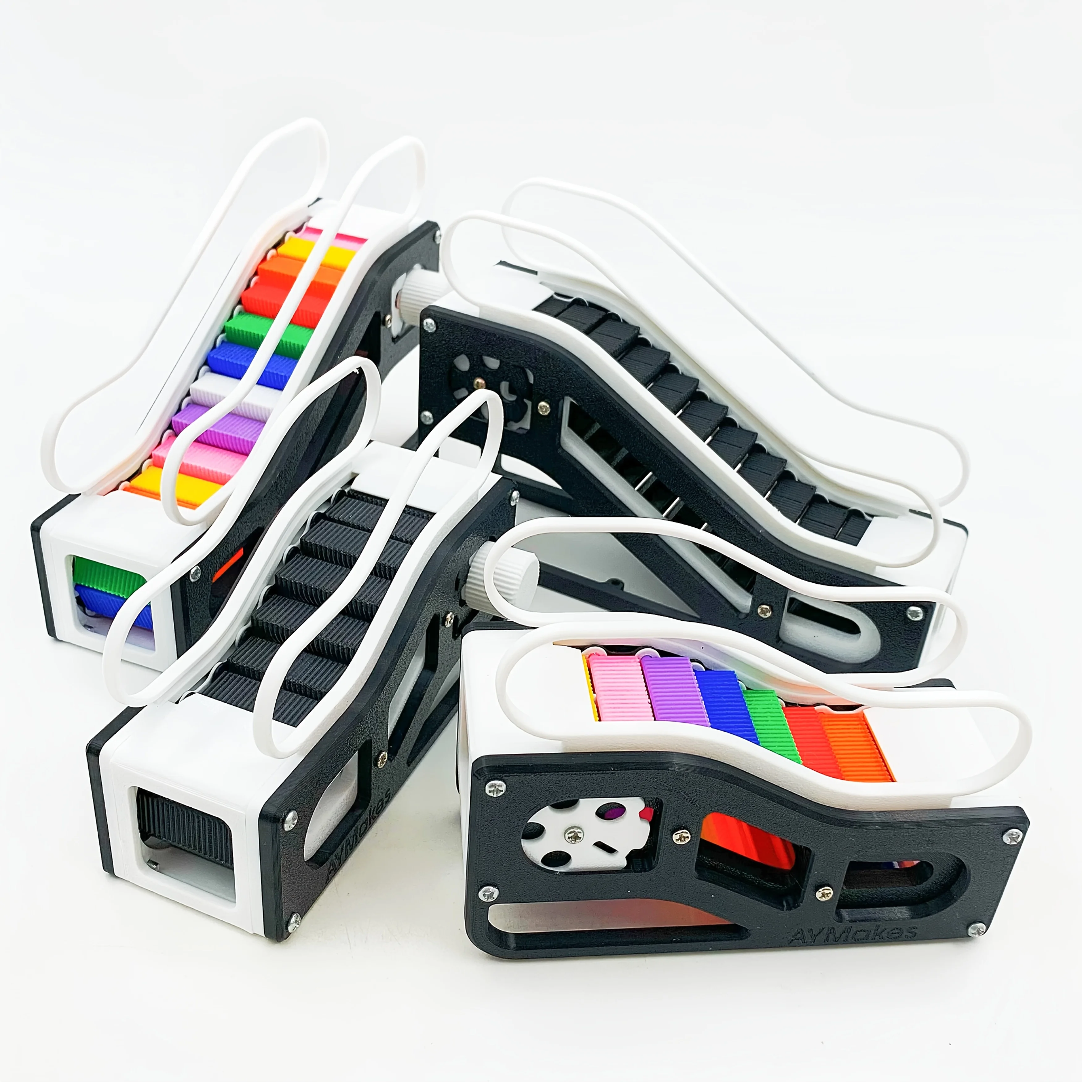 3D printed escalator size combination set, home office desktop decoration ornament, unique reflective color
3D printed escalator size combination set, home office desktop decoration ornament, unique reflective color