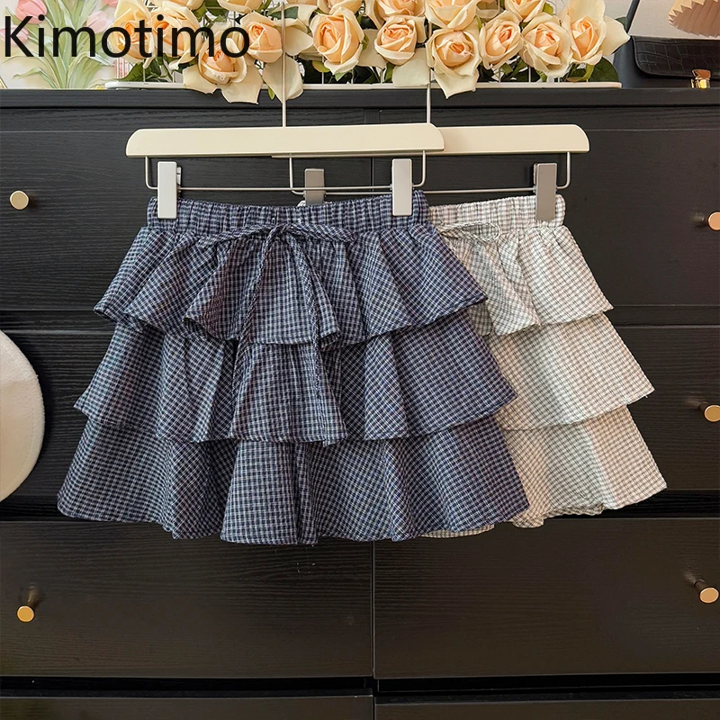 Kimotimo 2025 New Women Mini Skirt Sweet Age Reduction Bow Tie Plaid High Waist A-line Pleated Cake Skirts Fashion Y2k Faldas
Kimotimo 2025 New Women Mini Skirt Sweet Age Reduction Bow Tie Plaid High Waist A-line Pleated Cake Skirts Fashion Y2k Faldas