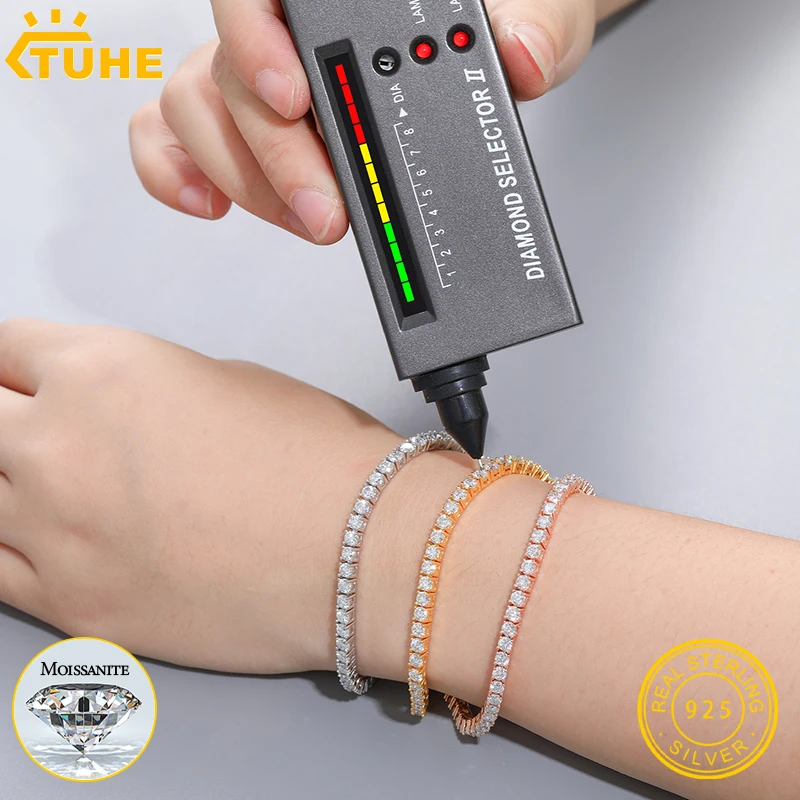 Теннисный браслет из муассанита 3 мм, стерлинговое серебро 925 пробы, браслет с цирконом со льдом для женщин и мужчин, ювелирные изделия
Теннисный браслет из муассанита 3 мм, стерлинговое серебро 925 пробы, браслет с цирконом со льдом для женщин и мужчин, ювелирные изделия