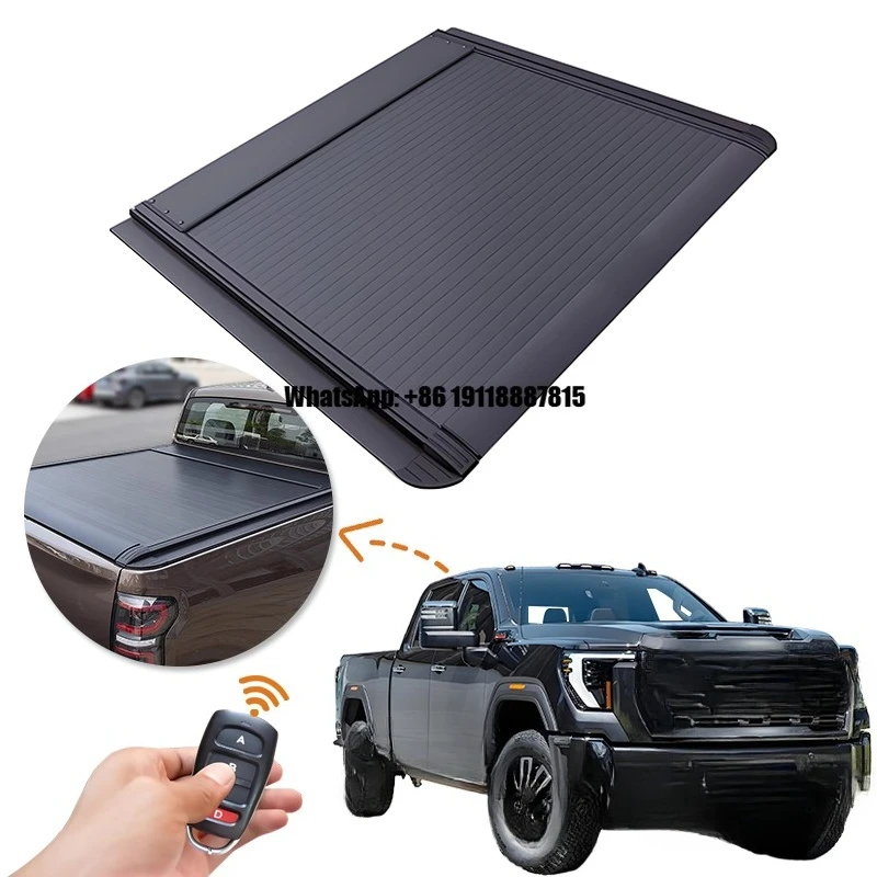 Waterproof Anti-Theft Electric Roller Lid up Pick up Truck Aluminium Alloy Tonneau Cover for SIERRA 2014-2018 2020-2025
Waterproof Anti-Theft Electric Roller Lid up Pick up Truck Aluminium Alloy Tonneau Cover for SIERRA 2014-2018 2020-2025