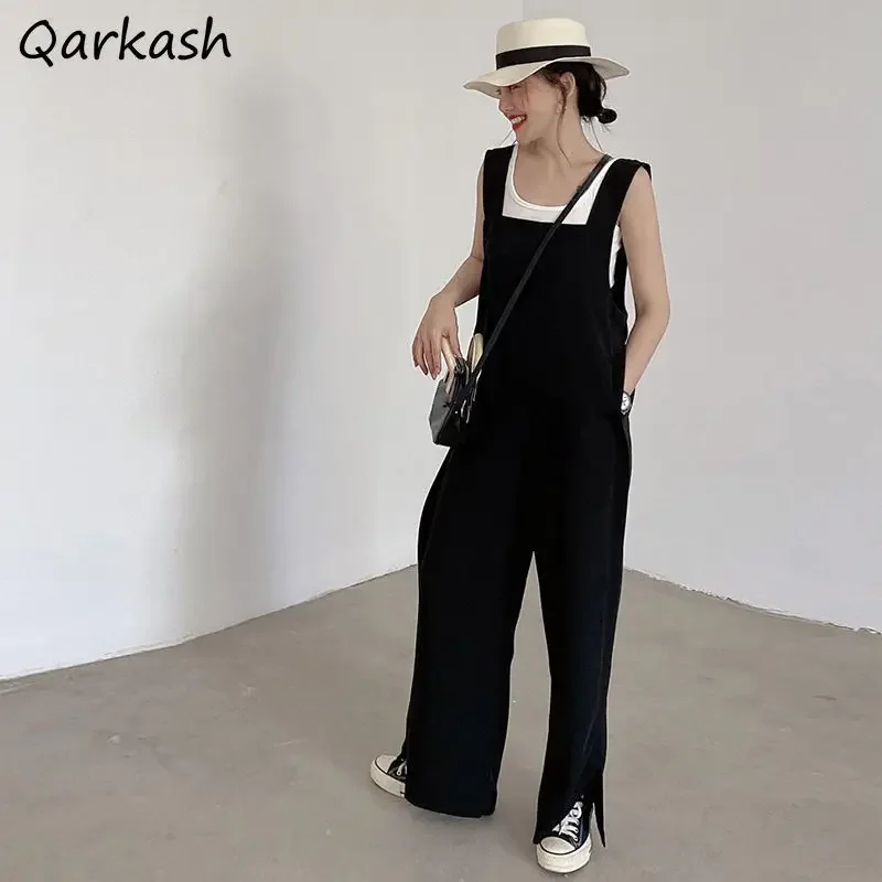 Jumpsuits Women Black Stylish Straight Solid Korean Style Casual Daily Full Length High Waist Teens Streetwear Simple Summer Ins
Jumpsuits Women Black Stylish Straight Solid Korean Style Casual Daily Full Length High Waist Teens Streetwear Simple Summer Ins