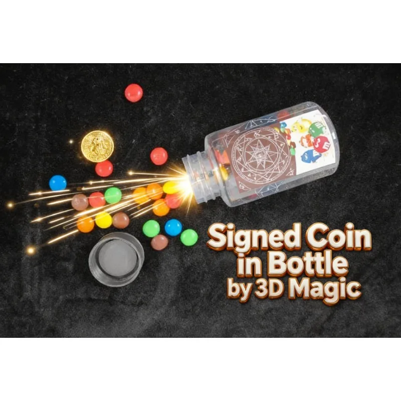 Профессиональная подписанная монета в бутылке Magic - визуальная монета через стеклянный трюк для проникновения, реквизит для иллюзии крупным планом
Профессиональная подписанная монета в бутылке Magic - визуальная монета через стеклянный трюк для проникновения, реквизит для иллюзии крупным планом