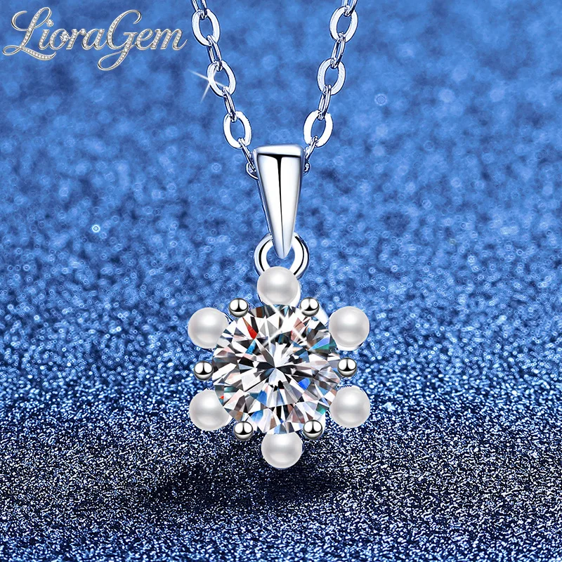 LioraGem Platinum PT950 Classic Six-claw Moissanite Mini Pearl Necklace, Elegant Simple Moissanite Pendant Collarbone Chain
LioraGem Platinum PT950 Classic Six-claw Moissanite Mini Pearl Necklace, Elegant Simple Moissanite Pendant Collarbone Chain