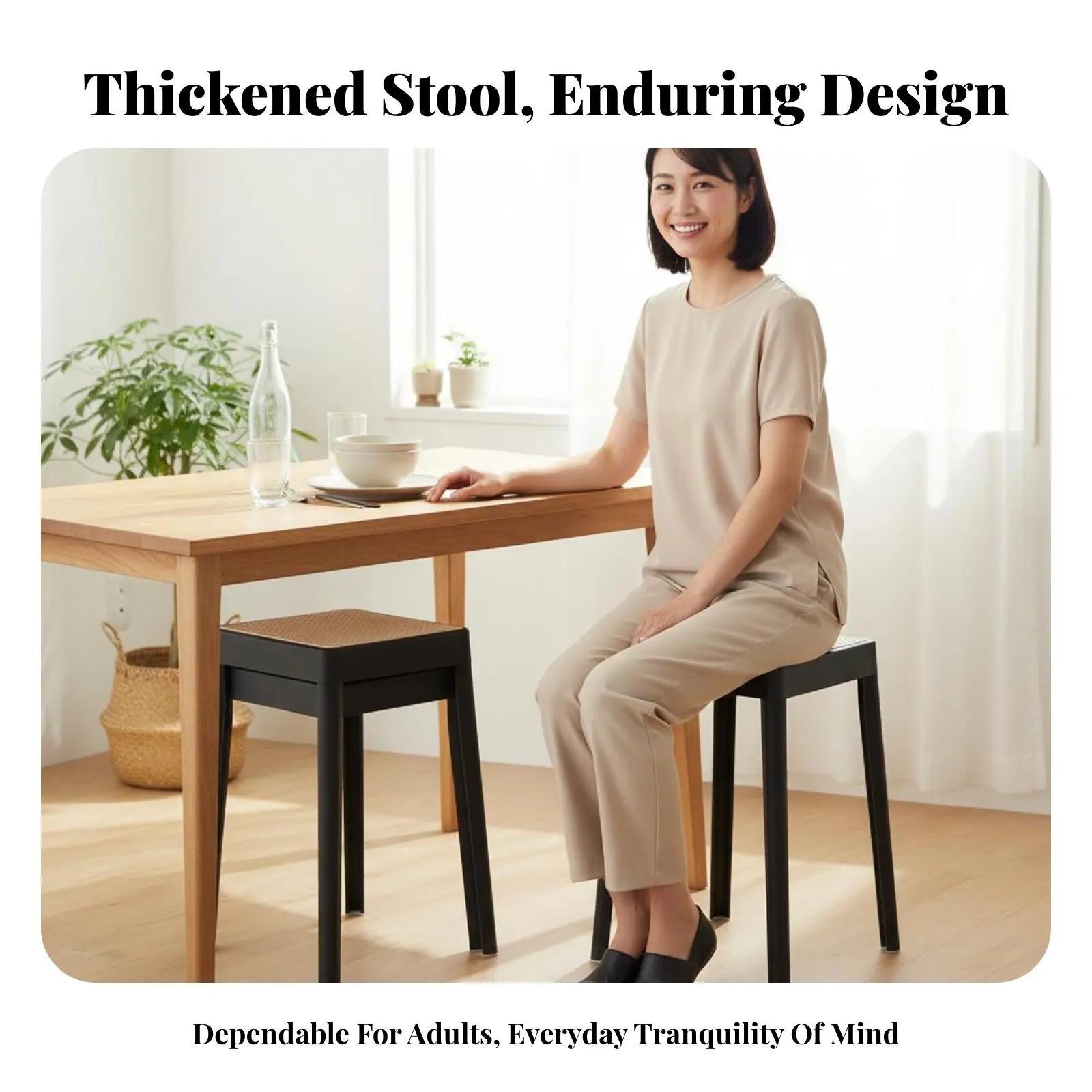 Stackable Square Seat Modern Minimalist and Design Nesting Square Stool Thickened Construction Multifunctional for Adults
Stackable Square Seat Modern Minimalist and Design Nesting Square Stool Thickened Construction Multifunctional for Adults
