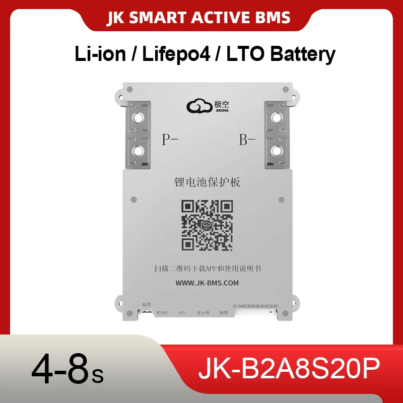Умная активная BMS JK SMART ACTIVE BMS B2A8S20P 4S 5S 6S 7S 8S 200A для LiFePO4, Li-Ion, LTO аккумуляторов с активной балансировкой 2А, BT, CANBUS, RS485, с функцией нагрева
Умная активная BMS JK SMART ACTIVE BMS B2A8S20P 4S 5S 6S 7S 8S 200A для LiFePO4, Li-Ion, LTO аккумуляторов с активной балансировкой 2А, BT, CANBUS, RS485, с функцией нагрева