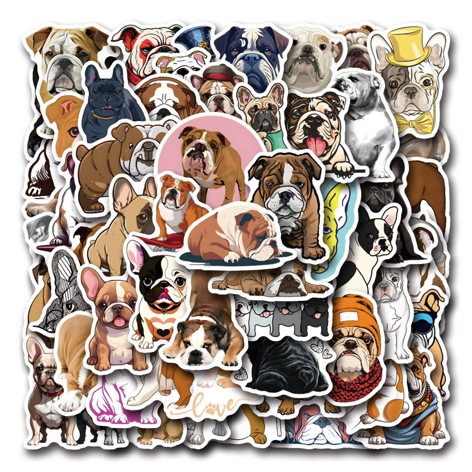 55/110Pcs new Cartoon Bulldog graffiti Sticker DIY phone Luggage Laptop Guitar Bike Skateboard fridge toys Decoratio sticker
55/110Pcs new Cartoon Bulldog graffiti Sticker DIY phone Luggage Laptop Guitar Bike Skateboard fridge toys Decoratio sticker