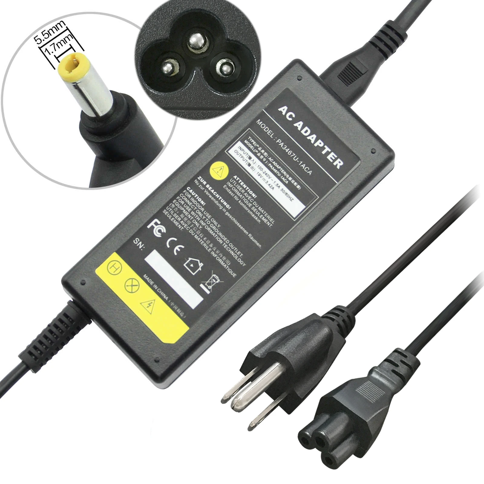 AC Power Adapter Laptop Charger For Acer Aspire E15 ES1-512-C96S Notebook
AC Power Adapter Laptop Charger For Acer Aspire E15 ES1-512-C96S Notebook
