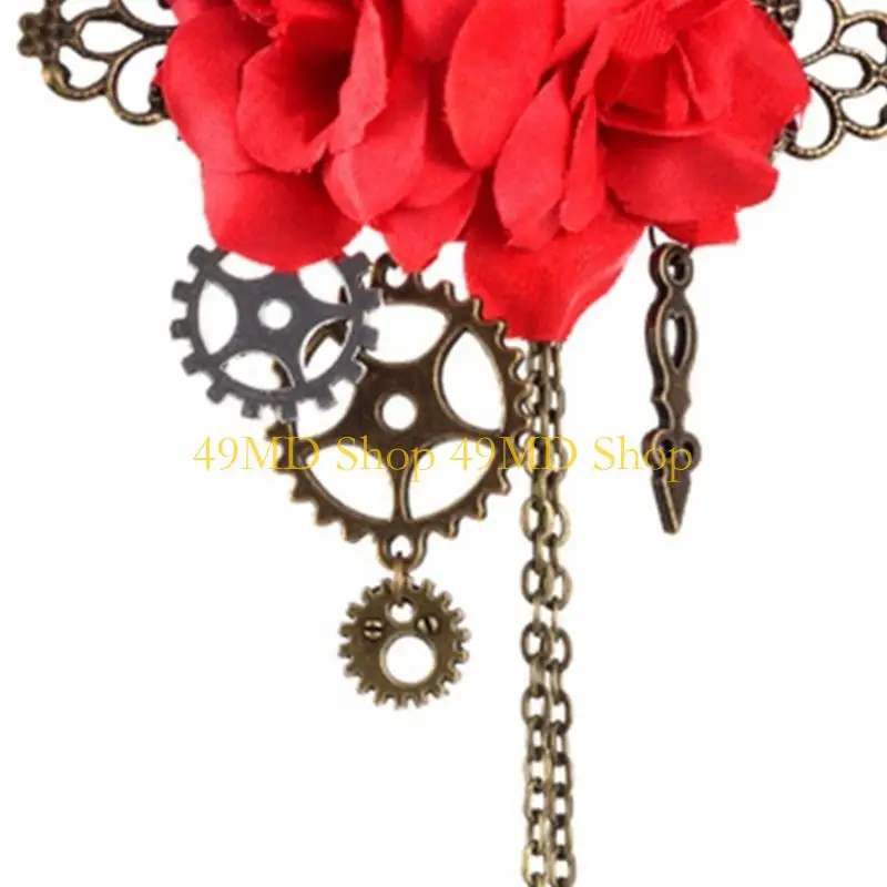 49MD Steampunk Hair Clip Goth Flower Hair Clip For Women Diy Bridal Headdress Steampunk Brooch Goth Barrettes Goth Brooch Pin
49MD Steampunk Hair Clip Goth Flower Hair Clip For Women Diy Bridal Headdress Steampunk Brooch Goth Barrettes Goth Brooch Pin
