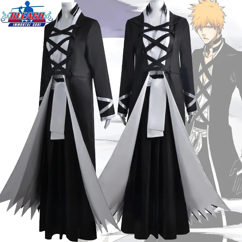 Anime BLEACH Kurosaki Ichigo Cosplay Costume Japanese Manga Cosplay Black and White Outfit Halloween Role Play Uniform for Men
Anime BLEACH Kurosaki Ichigo Cosplay Costume Japanese Manga Cosplay Black and White Outfit Halloween Role Play Uniform for Men